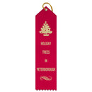 2" x 8" Custom Point Top Award Ribbon - FREE CUSTOM DESIGN