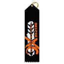 2" x 8"  Custom Multicolor Point Top Award Ribbon