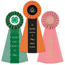 4" Ideal 3 Rosette Award Ribbon