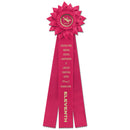 6-1/2" Sunburst 3 Rosette Award Ribbon