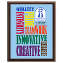 5" x 7" Custom Cherry Plaque With Full Color Imprint