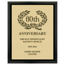 12" x 15"  Award Plaque - Black w/ Engraved Plate