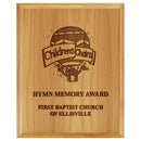 8" x 10" Custom Red Alder Engraved Plaque