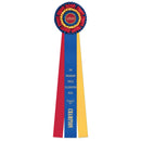 6-1/2" Mansfield 3 Rosette Award Ribbon