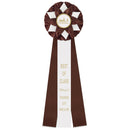 6" Exeter 3 Rosette Award Ribbon