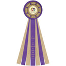 12" Cadbury 7 Rosette Award Ribbon