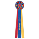 6-1/2" Kennet 3 Rosette Award Ribbon