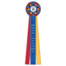 6-1/2" Kennet 3 Rosette Award Ribbon