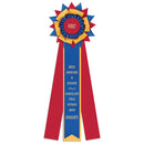 6" Amesbury 3 Rosette Award Ribbon
