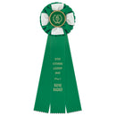 Iverson 3 Rosette Award Ribbon, 4-1/2” Top