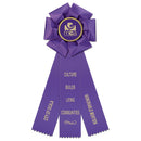 4" Beauty 3 Rosette Award Ribbon With 3 Streamer Printing