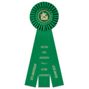 5" Shannon 3 Rosette Award Ribbon With 3 Streamer Printing