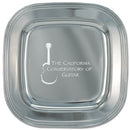 11" Silver Square Award Tray
