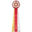 6-1/2" Berkshire 3 Rosette Award Ribbon