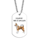 1-1/8" x 2" Custom Dog Tags With Print on Front Only