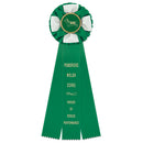 Iverson 3 Rosette Award Ribbon, 4-1/2” Top