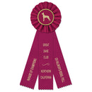 4" Ideal 3 Rosette Award Ribbon With 3 Streamer Printing