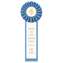 4" Master 1 Rosette Award Ribbon