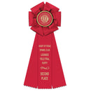 4" Beauty 3 Rosette Award Ribbon