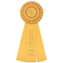 4-1/2" Luxury 3 Rosette Award Ribbon