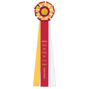 6-1/2" Newcastle 3 Rosette Award Ribbon