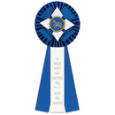 6" Malden 3 Rosette Award Ribbon