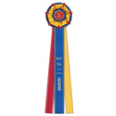 6-1/2" Berkshire 3 Rosette Award Ribbon