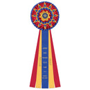 10" Writtle 5 Rosette Award Ribbon