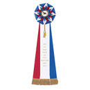 8" Stafford 3 Rosette Award Ribbon