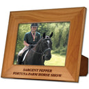 8" x 10" Red Alder Engraved Wooden Award Frame