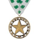 2-3/4" Custom Rising Star Award Medal With Millennium Neck Ribbon