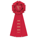 4" Beauty 3 Rosette Award Ribbon