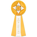 6" Malden 3 Rosette Award Ribbon