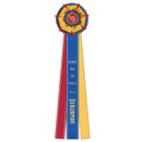 6-1/2" Berkshire 3 Rosette Award Ribbon