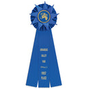 4-1/2" Ventnor 3 Rosette Award Ribbon