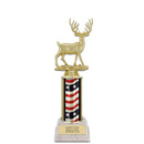 10" Custom White Base Award Trophy