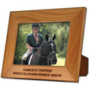 5" x 7" Red Alder Engraved Wooden Award Frame