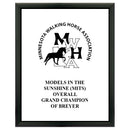 7" x 9" Custom Black Plaque With Full Color Imprint