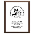 8" x 10" Custom Cherry Plaque With Full Color Imprint