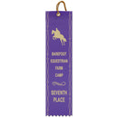 2" x 10" Custom Square Top Award Ribbon With Border