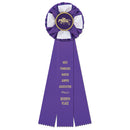 Iverson 3 Rosette Award Ribbon, 4-1/2” Top