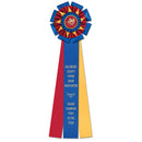6-1/2" Oxford 3 Rosette Award Ribbon