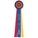 6-1/2" Mansfield 3 Rosette Award Ribbon