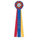 6-1/2" Harwich 3 Rosette Award Ribbon