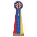 8" Stafford 3 Rosette Award Ribbon