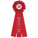 5-1/2" Peerless 3 Rosette Award Ribbon