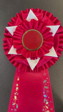 6" Exeter 3 Rosette Award Ribbon