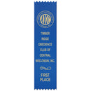 2-1/2" x 8" Custom Pinked Top Award Ribbon