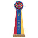 8" Stafford 3 Rosette Award Ribbon