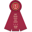 3" Mere 3 Rosette Award Ribbon